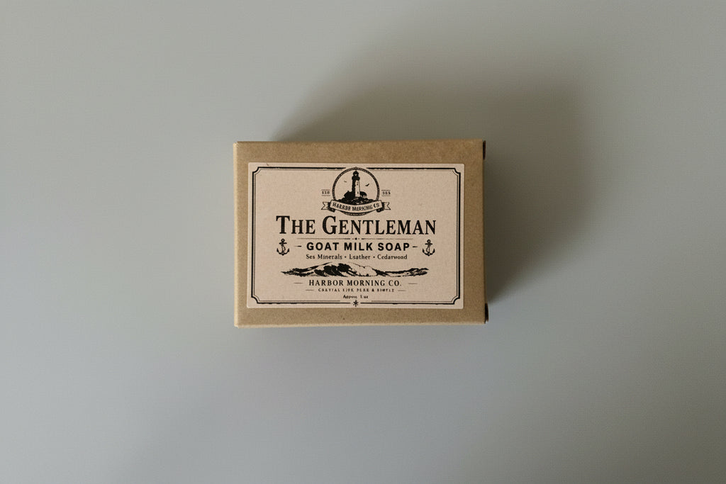 The Gentleman handcrafted goat milk soap by Harbor Morning Co.
