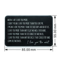 Stainless Steel Wallet Clip Card Postcard Lettering
