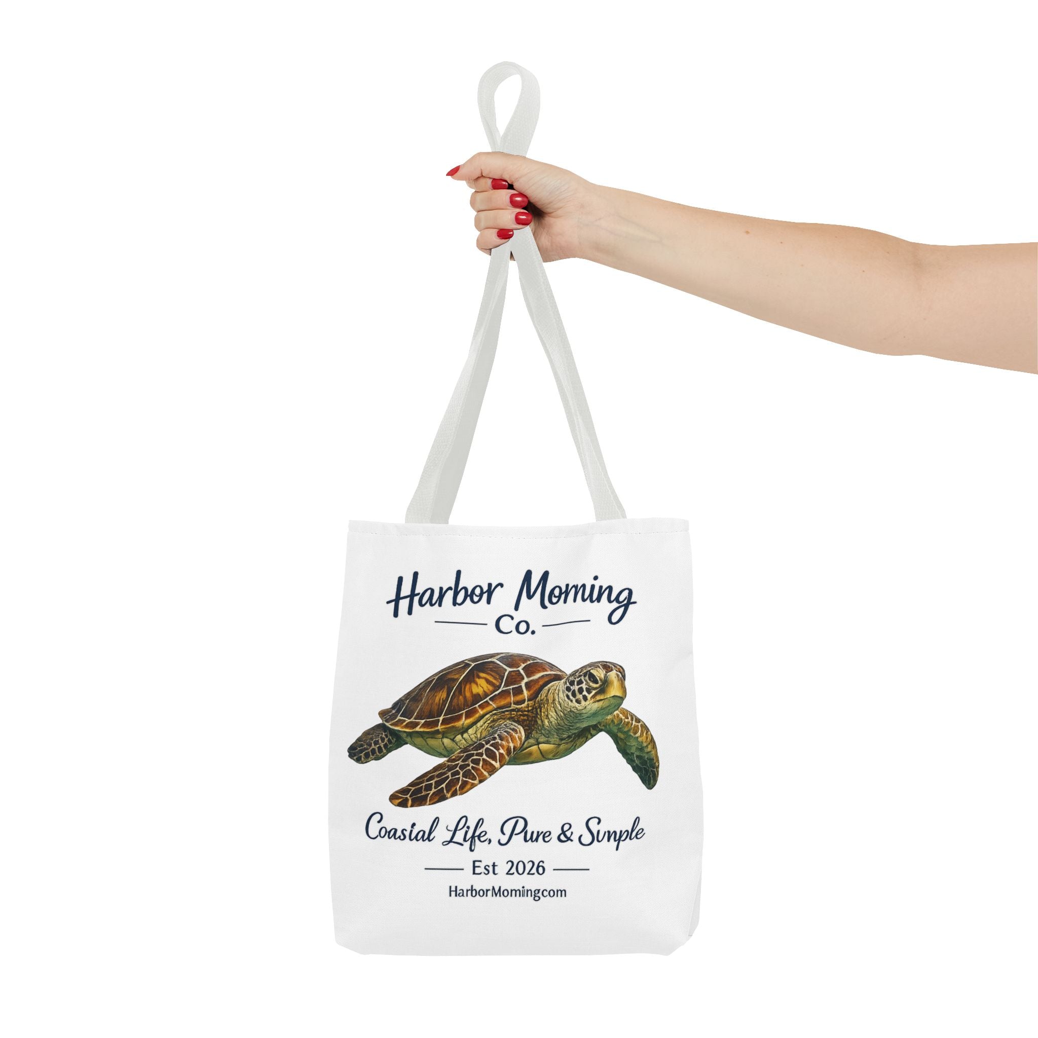Sea Turtle Tote Bag – Coastal Life Beach Bag | Harbor Morning Co. | Ocean Lover Gift, Florida Coastal Tote