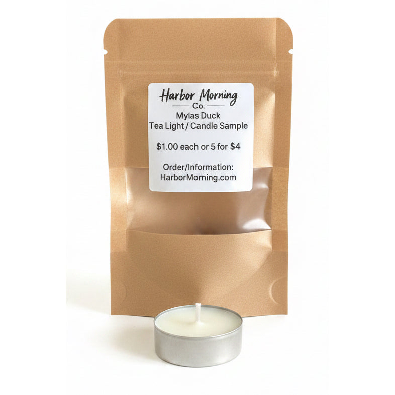 Myla's Duck tealight candle by Harbor Morning Co.