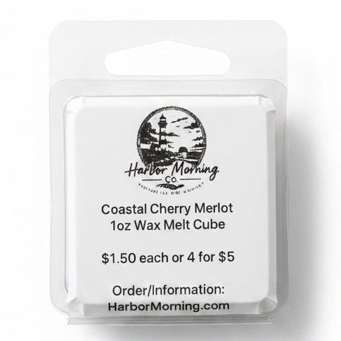 Coastal Cherry Merlot 1 oz wax melt by Harbor Morning Co.