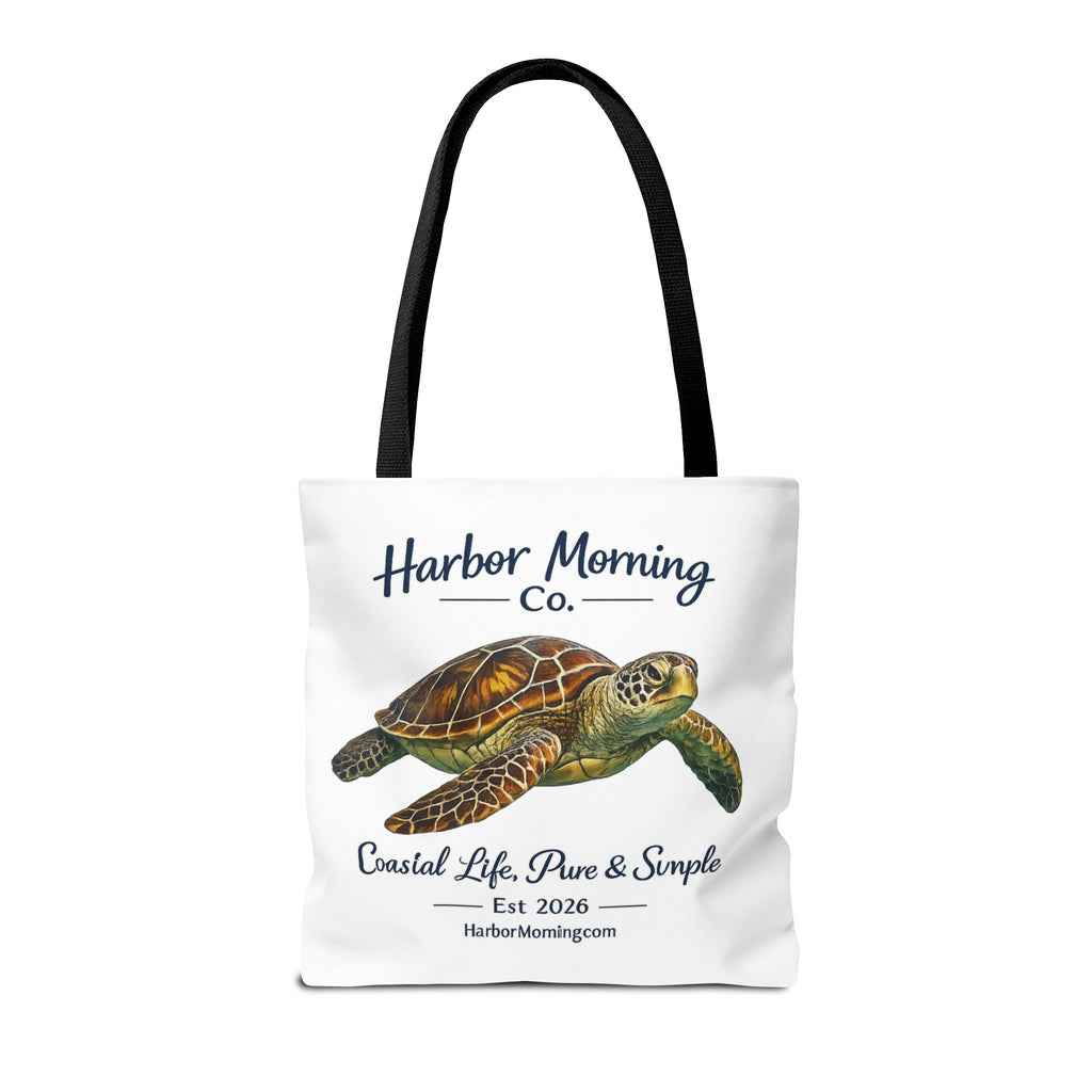 Sea Turtle Tote Bag – Coastal Life Beach Bag | Harbor Morning Co. | Ocean Lover Gift, Florida Coastal Tote