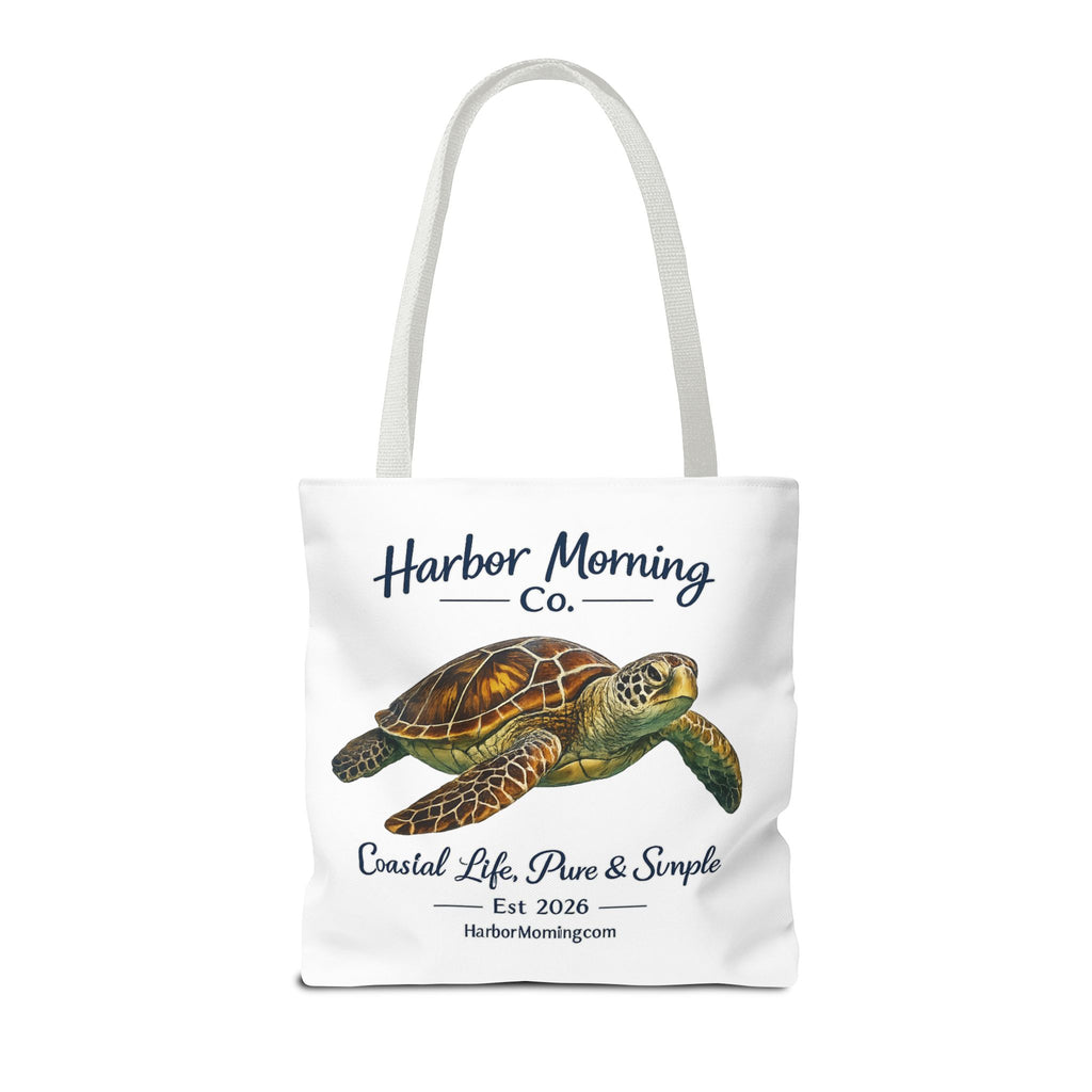 Sea Turtle Tote Bag – Coastal Life Beach Bag | Harbor Morning Co. | Ocean Lover Gift, Florida Coastal Tote