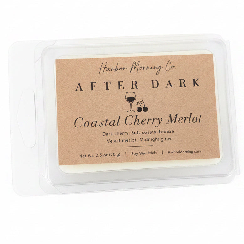 Coastal Cherry Merlot scented wax melts by Harbor Morning Co.