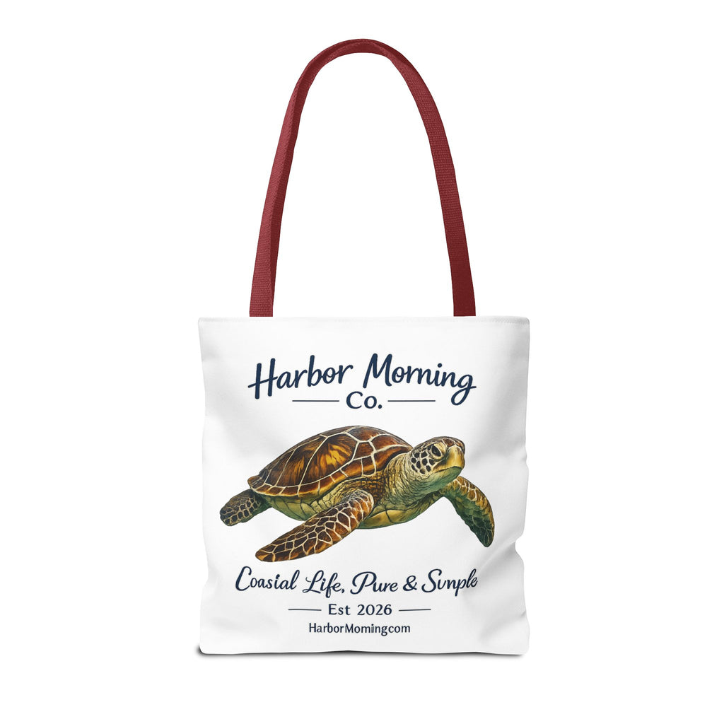 Sea Turtle Tote Bag – Coastal Life Beach Bag | Harbor Morning Co. | Ocean Lover Gift, Florida Coastal Tote