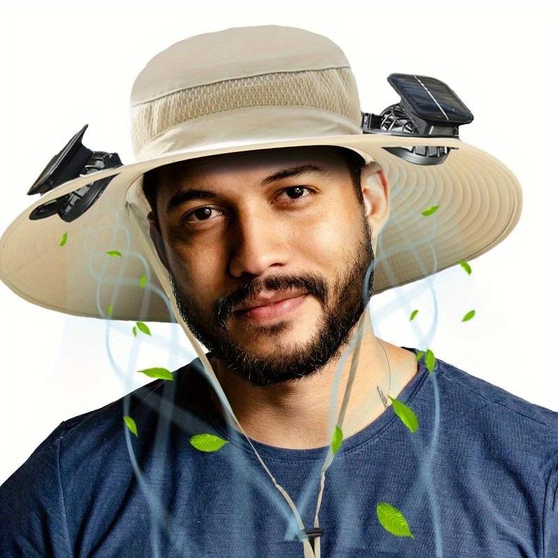 Summer Hat with Solar Powered Fans