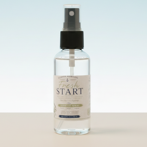 Fresh Start room and linen spray by Harbor Morning Co.