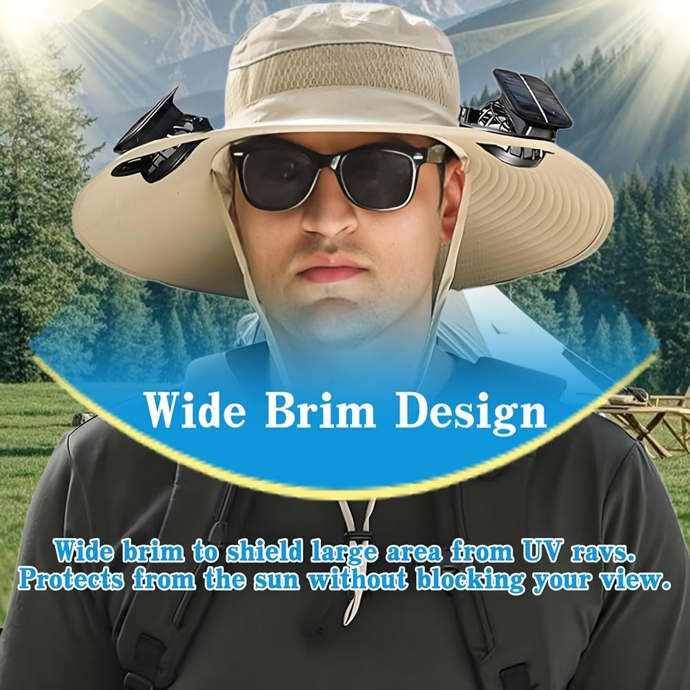 Summer Hat with Solar Powered Fans