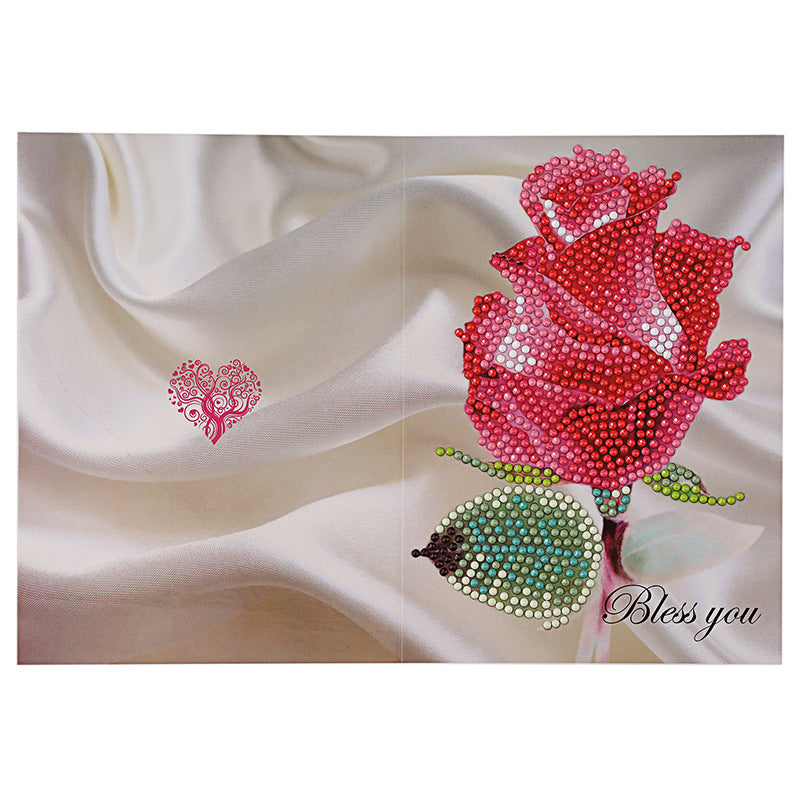 New Diamond Painting Postcard Birthday Card