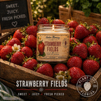 Strawberry Fields Candle – Sweet Berry Scent | 4 oz Hand-Poured Soy Candle