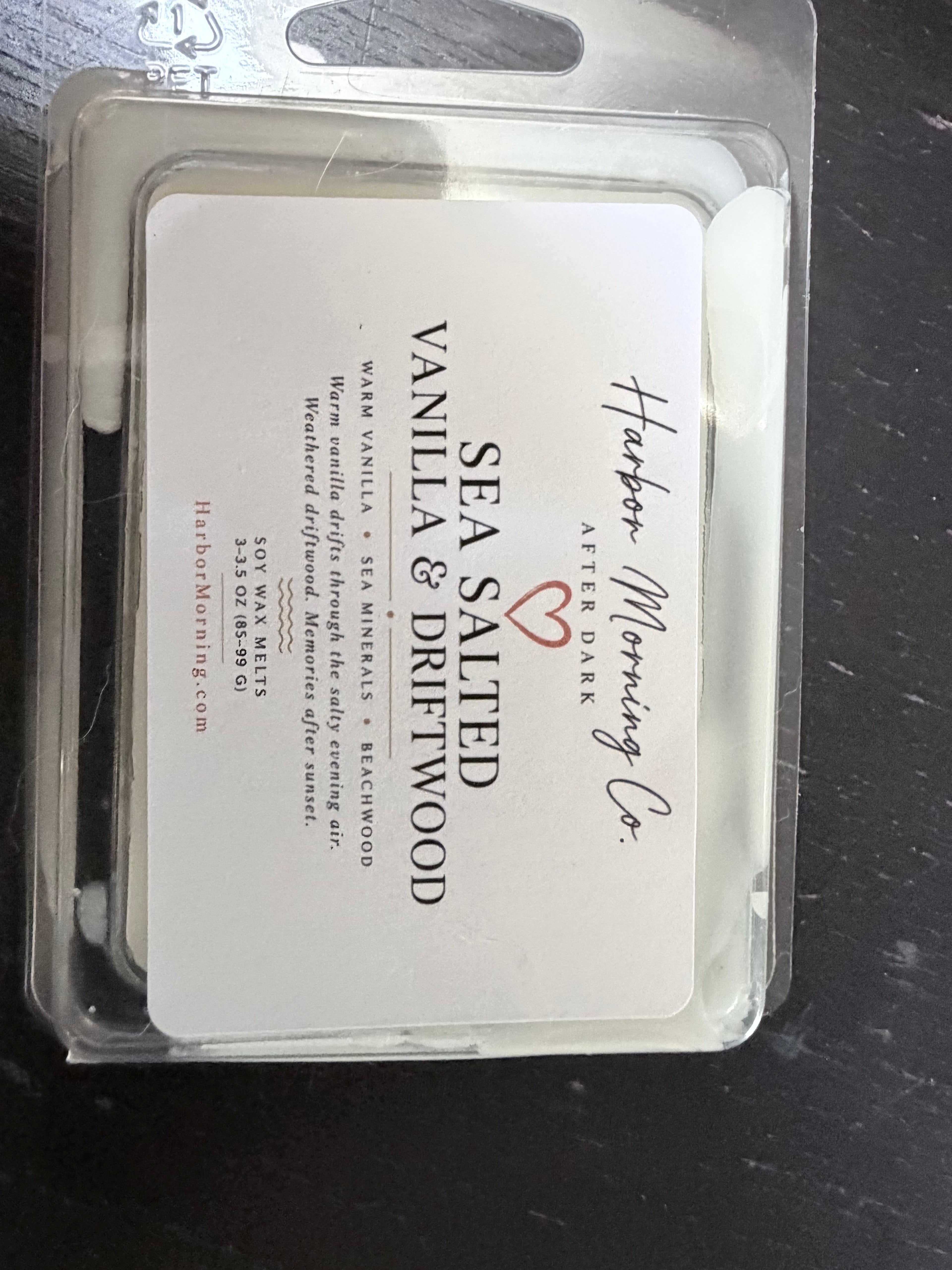 Sea Salted Vanilla & Driftwood | Soy Wax Melts | Ocean Air, Driftwood & Soft Vanilla | Handmade by Harbor Morning Co.
