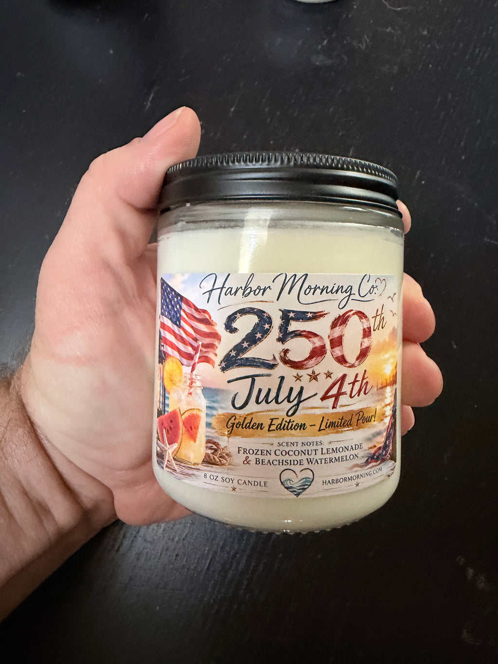 250th Special Edition  -Fourth of July Candle  8oz–