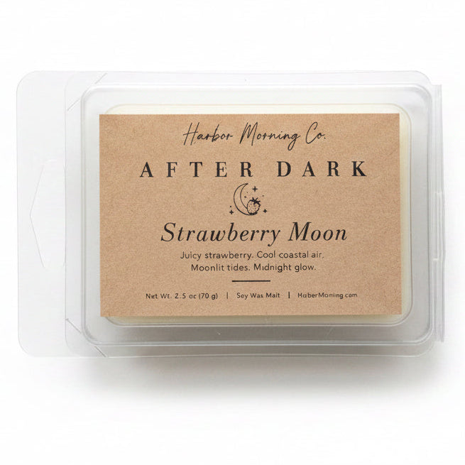 Strawberry Moon scented wax melts by Harbor Morning Co.