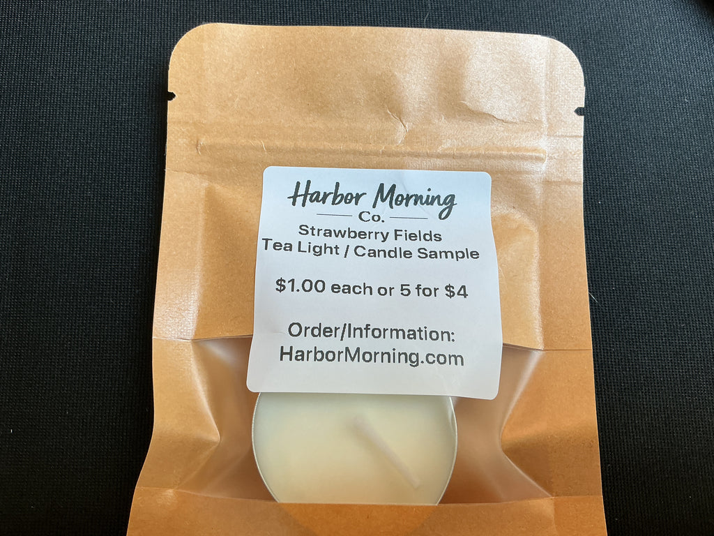 Strawberry Fields Florida-inspired tealight candle