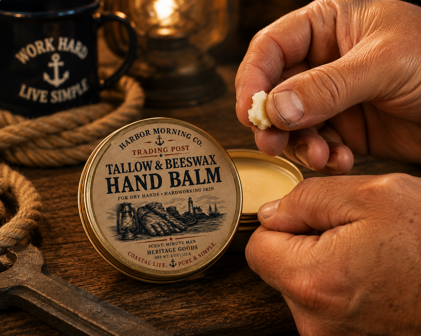 Patriot Hand Balm | Tallow & Beeswax Heritage Balm — 4 oz