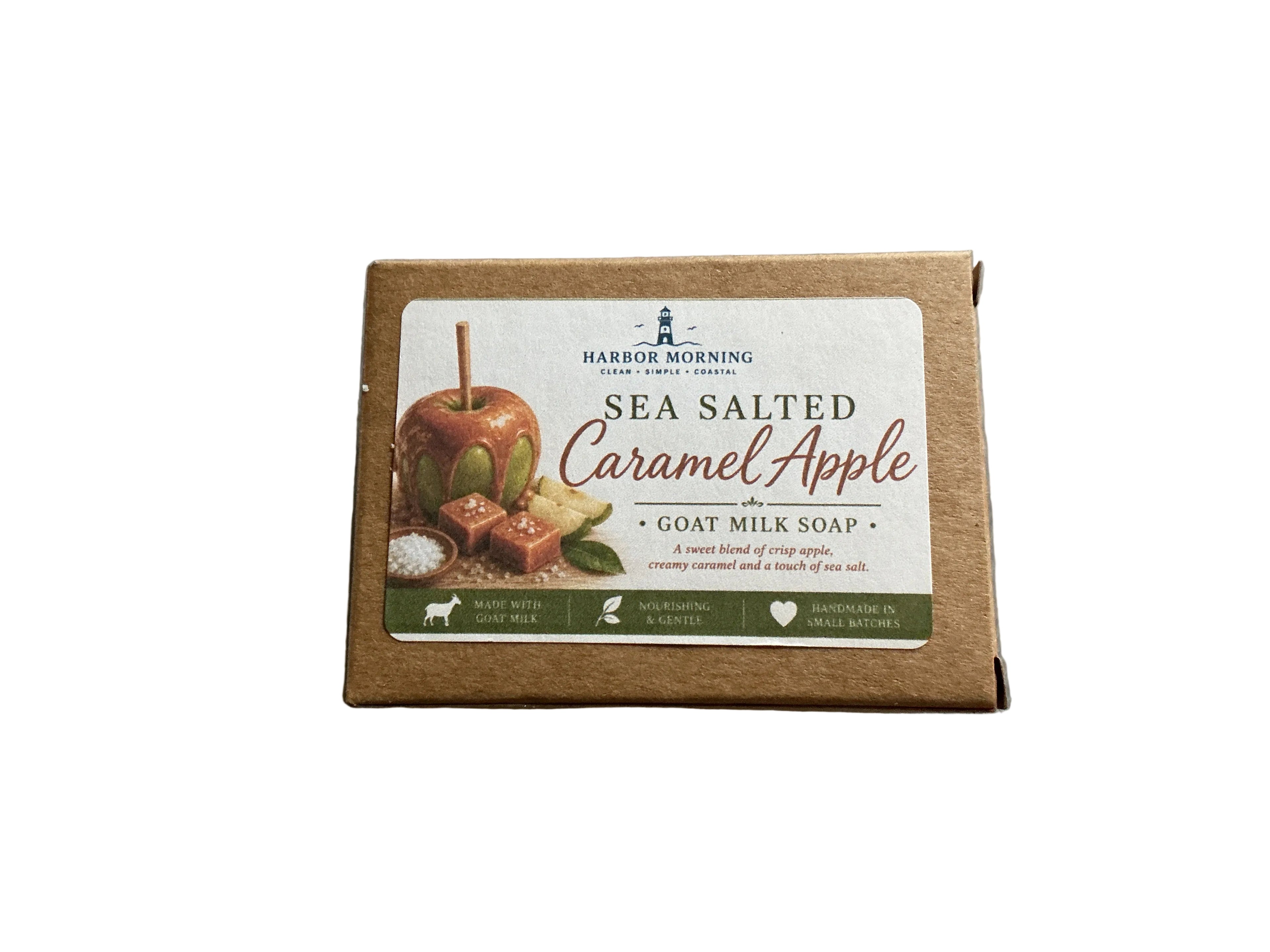 Harbor Morning Co. Sea Salted Caramel Apple goat milk soap