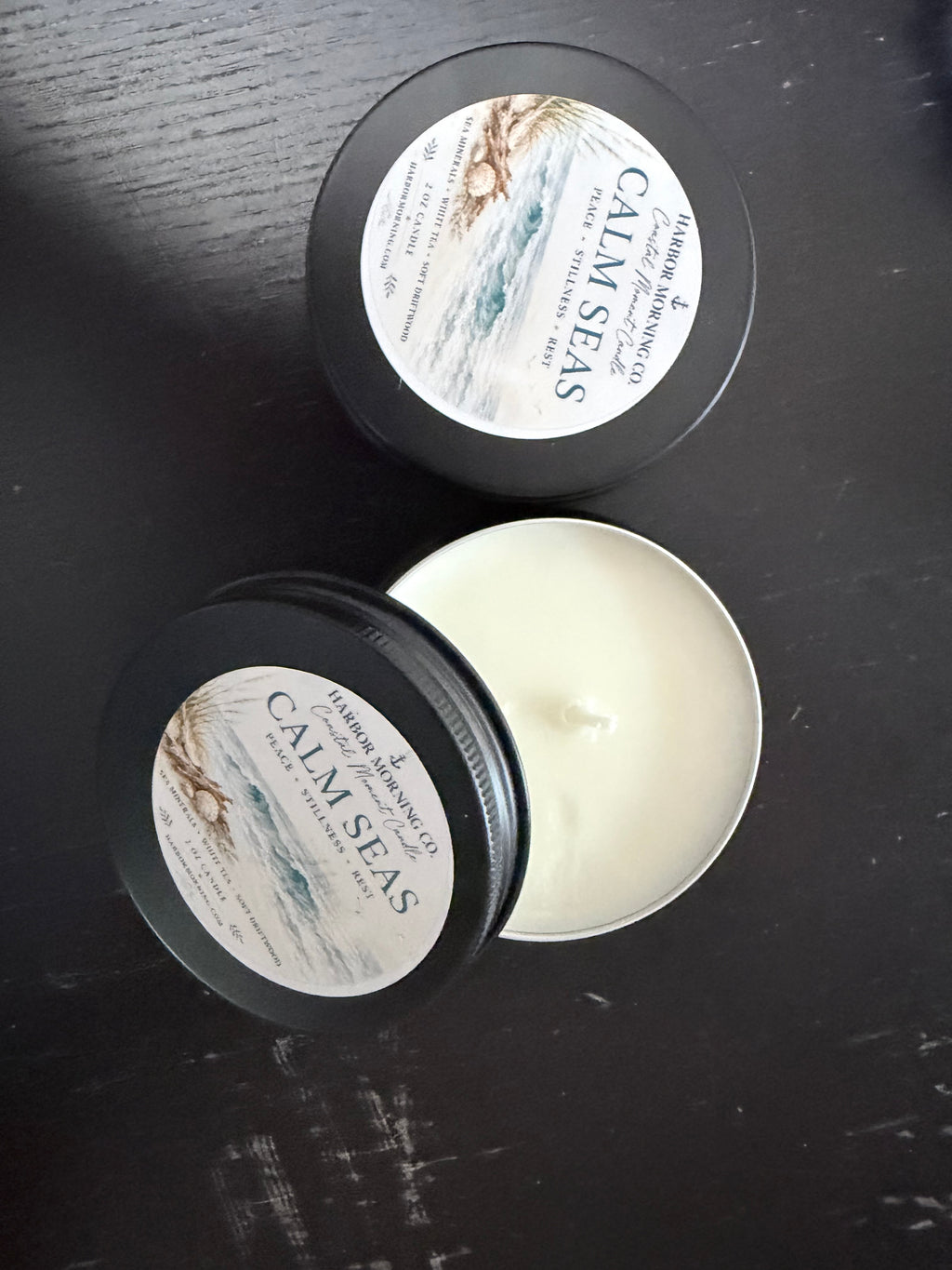 Calm Seas | Moment & Prayer Candle | Coastal Soy Candle | Handmade in Florida