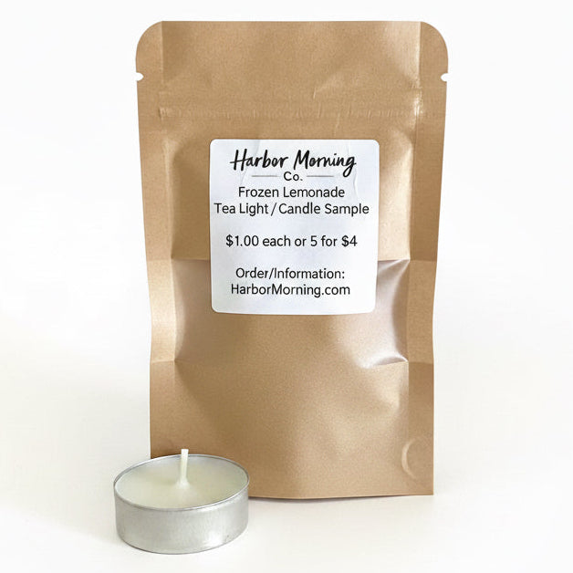 Frozen Lemonade tealight candle by Harbor Morning Co.