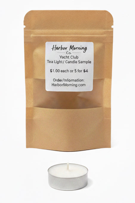 Yacht Club tealight candle by Harbor Morning Co.