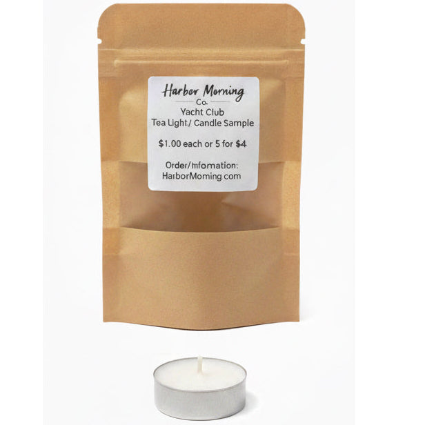 Yacht Club tealight candle by Harbor Morning Co.