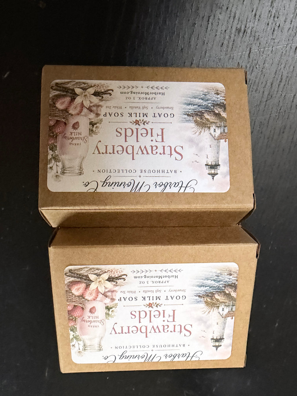 Strawberry Fields | Goat Milk Soap | Ocean Air, Driftwood & Strawberry Vanilla | Handmade by Harbor Morning Co.