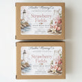 Strawberry Fields goat milk soap by Harbor Morning Co.