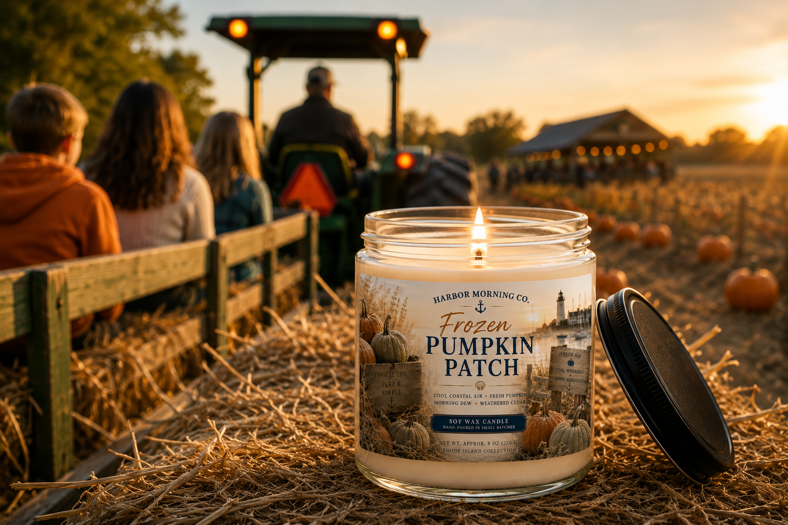 Frozen Pumpkin Patch | Hand-Poured Coastal 8oz Soy Candle