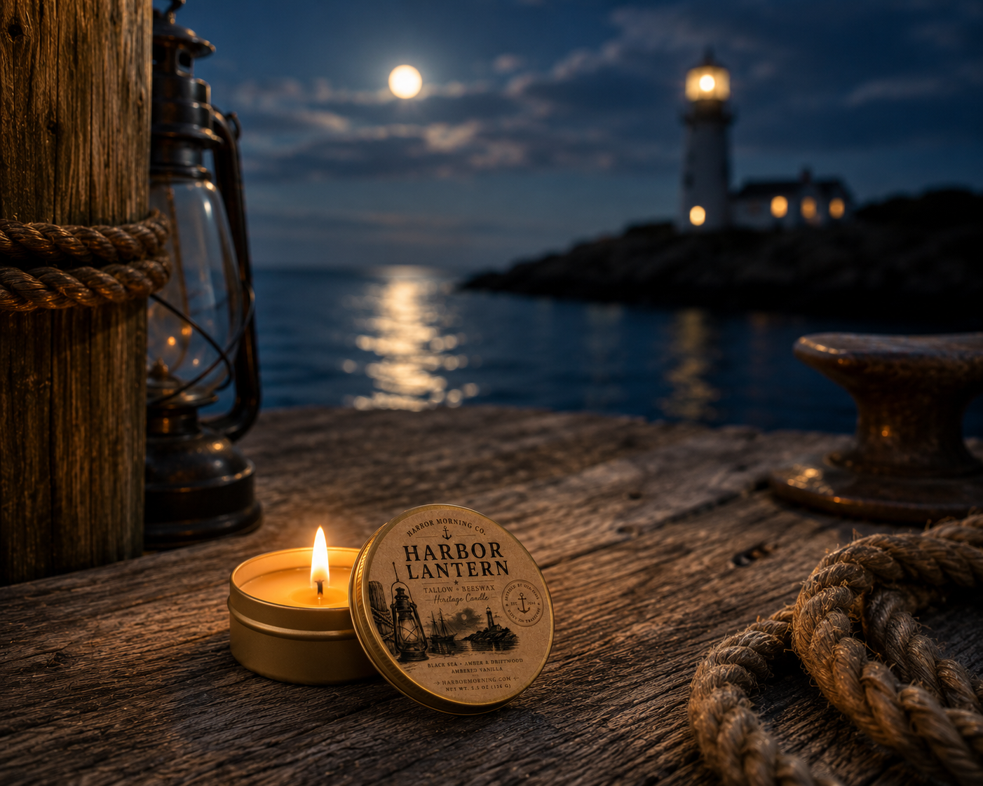 Harbor Lantern – Tallow & Beeswax Heritage Candle | Trading Post Collection
