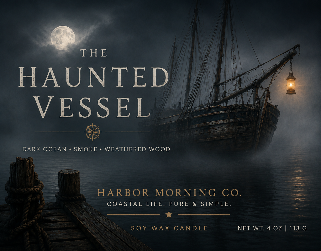 The Haunted Vessel | Hand-Poured Coastal 4oz Soy Candle