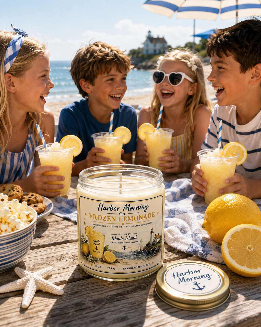 Frozen Lemonade 8 oz Candle | Rhode Island Summer Citrus Soy Candle