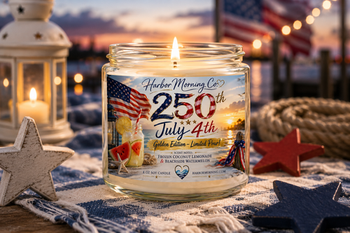250th July Fourth Soy Candle | Coconut Lemonade Summer Candle