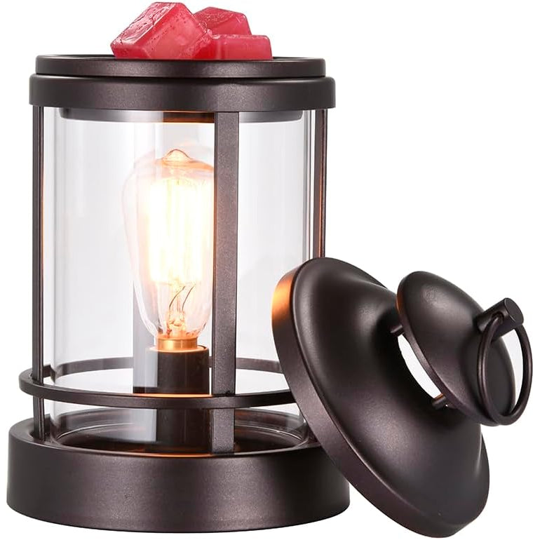 ORJG farmhouse wax warmer lamp with lantern-style design