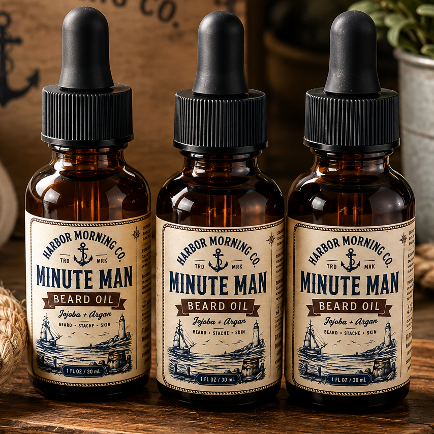 Minute Man jojoba and argan beard oil product image