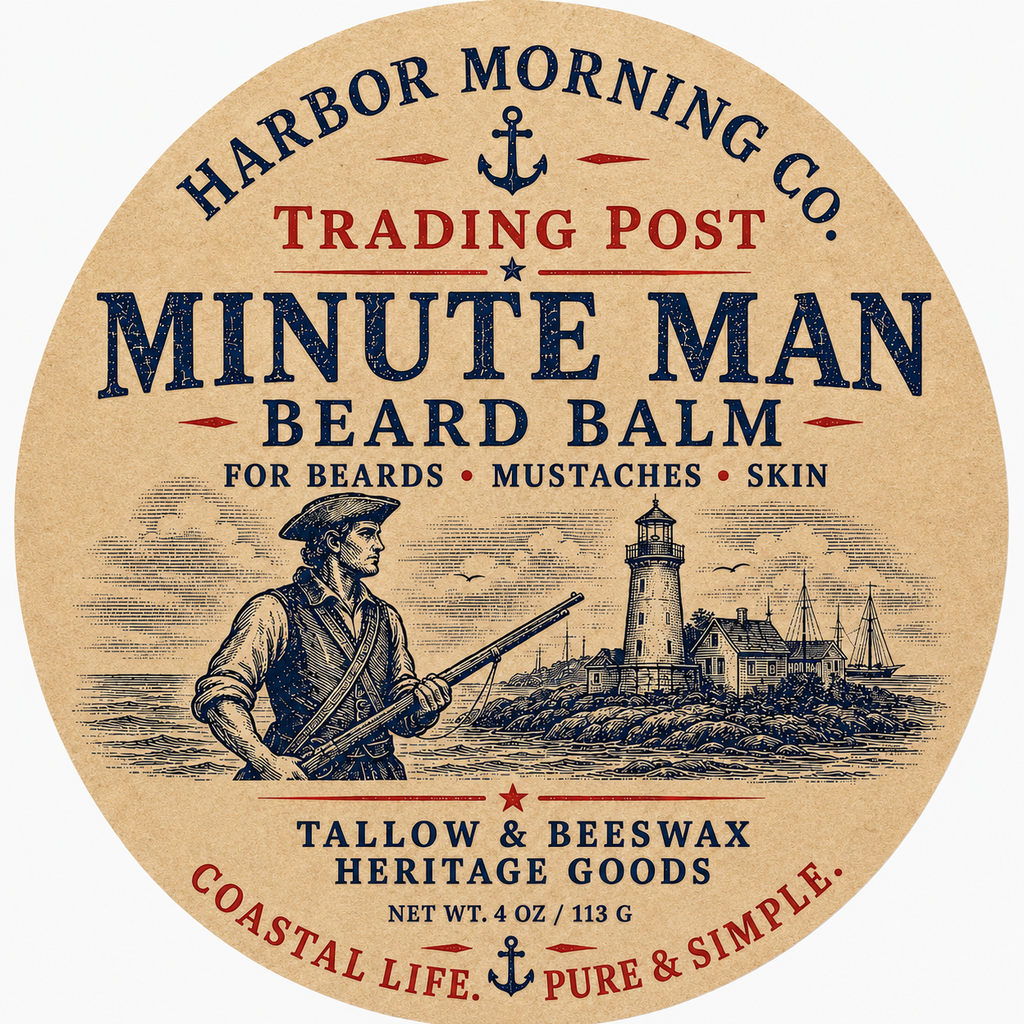 Minute Man Beard Balm | Tallow & Beeswax Heritage Grooming Balm