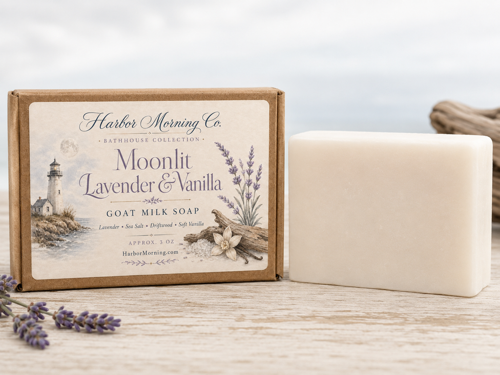 Moonlit Lavender & Vanilla Goat Milk Soap | Approx 3oz