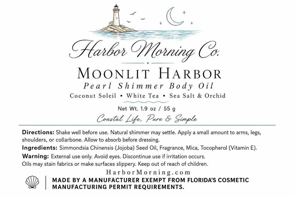 Moonlit Harbor Pearl Shimmer Body Oil