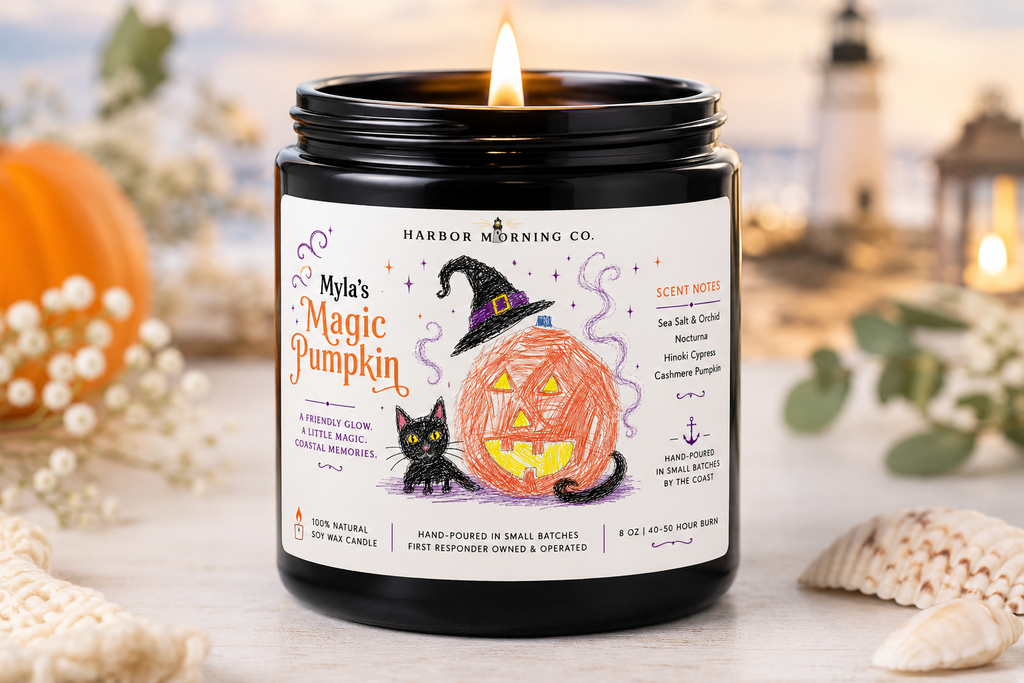 Myla’s Magic Pumpkin | Coastal Halloween Soy Candle | 8oz