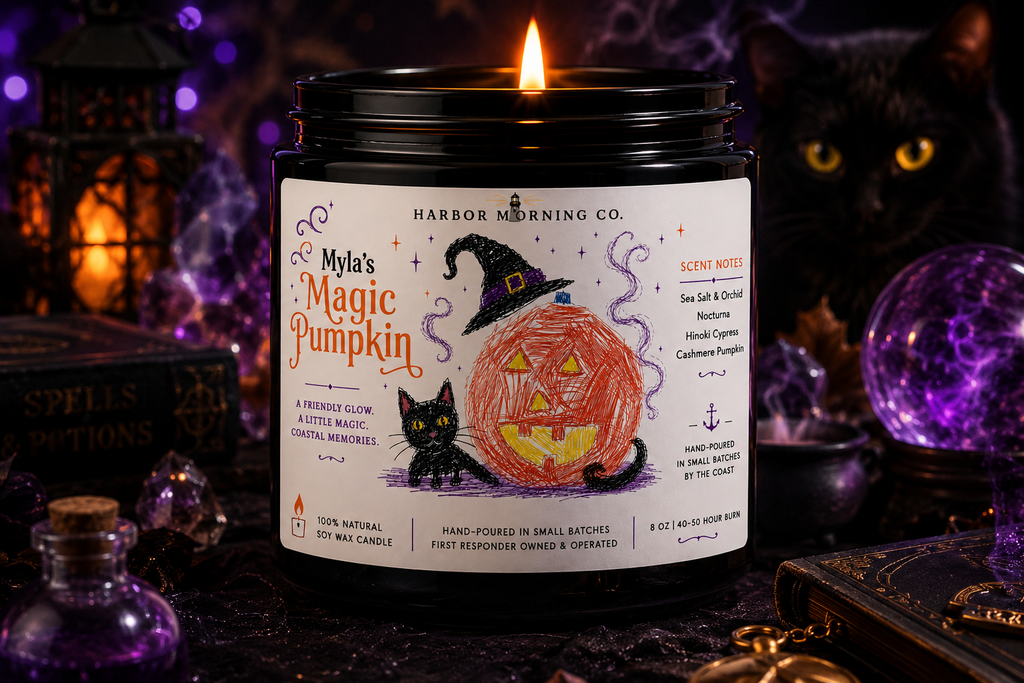 Myla’s Magic Pumpkin | Coastal Halloween Soy Candle | 8oz