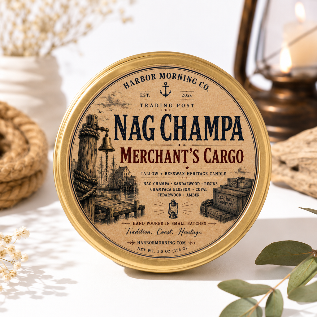Merchant's Cargo | Nag Champa Tallow & Beeswax Candle