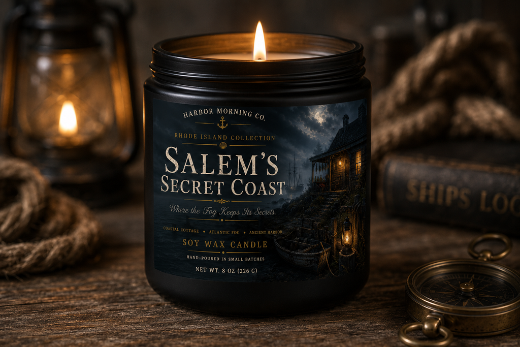 Salem's Secret Coast | Hand-Poured Coastal 8oz Soy Candle
