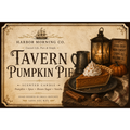 Tavern Pumpkin Pie 8 oz soy candle by Harbor Morning Co.