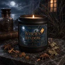 Harbor Morning Co. Witch's Window gothic Halloween soy candle