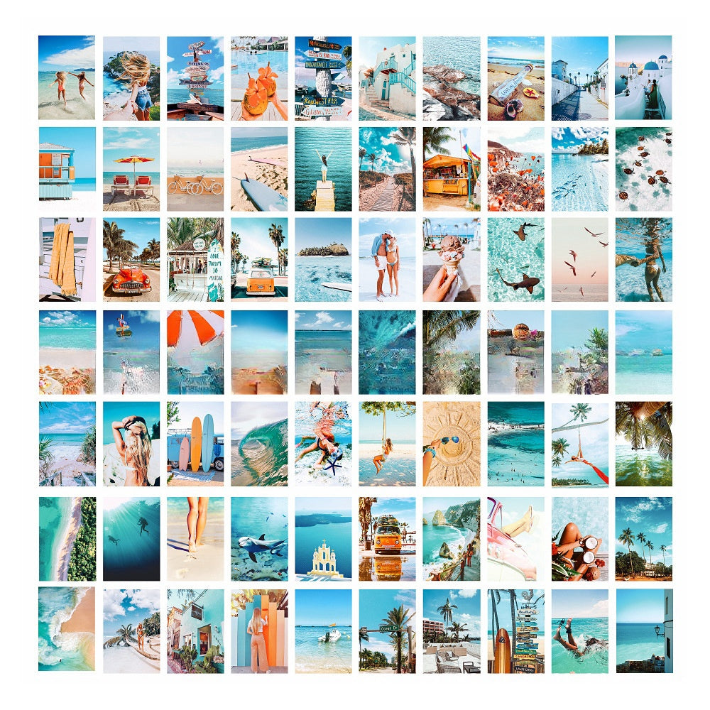 70 Sheets Poster Postcard Poster Decoration Painting