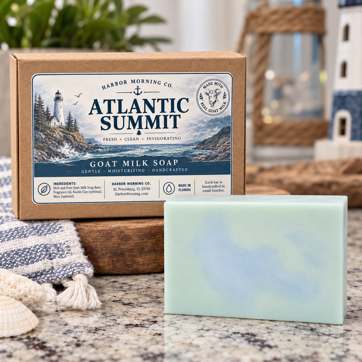 Atlantic Summit Goat Milk Soap by Harbor Morning Co.