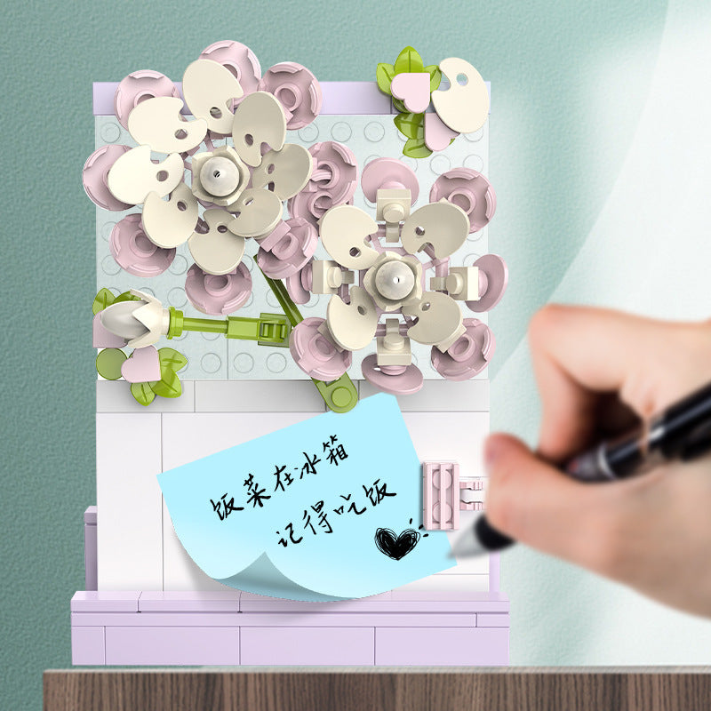 Postcard Assembly Toy Block Note Holder