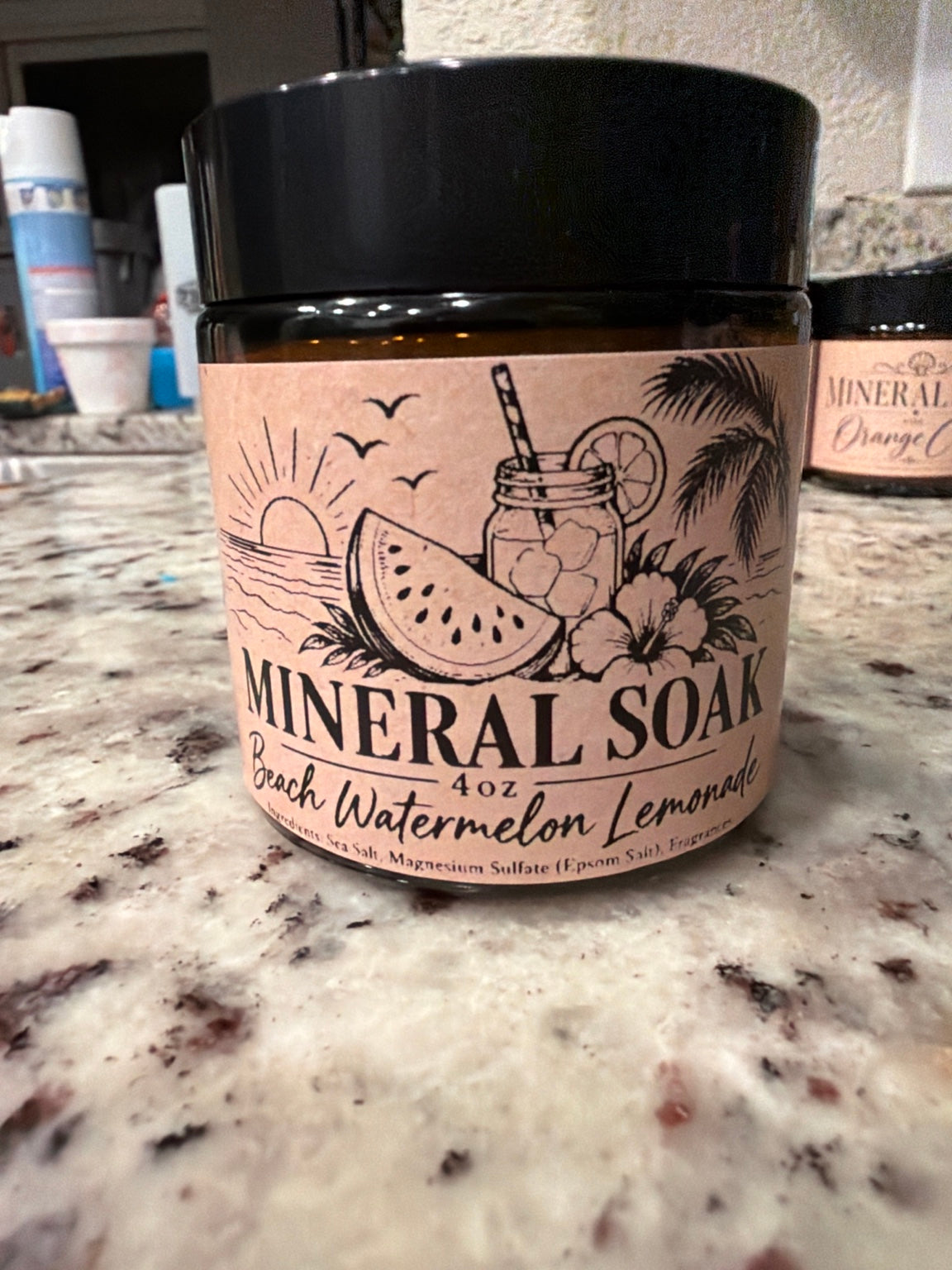 Harbor Morning Co. Beach Watermelon Lemonade 4 oz Mineral Soak