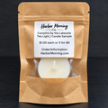 Harbor Morning Co. Campfire by the Lakeside tea light candle sample