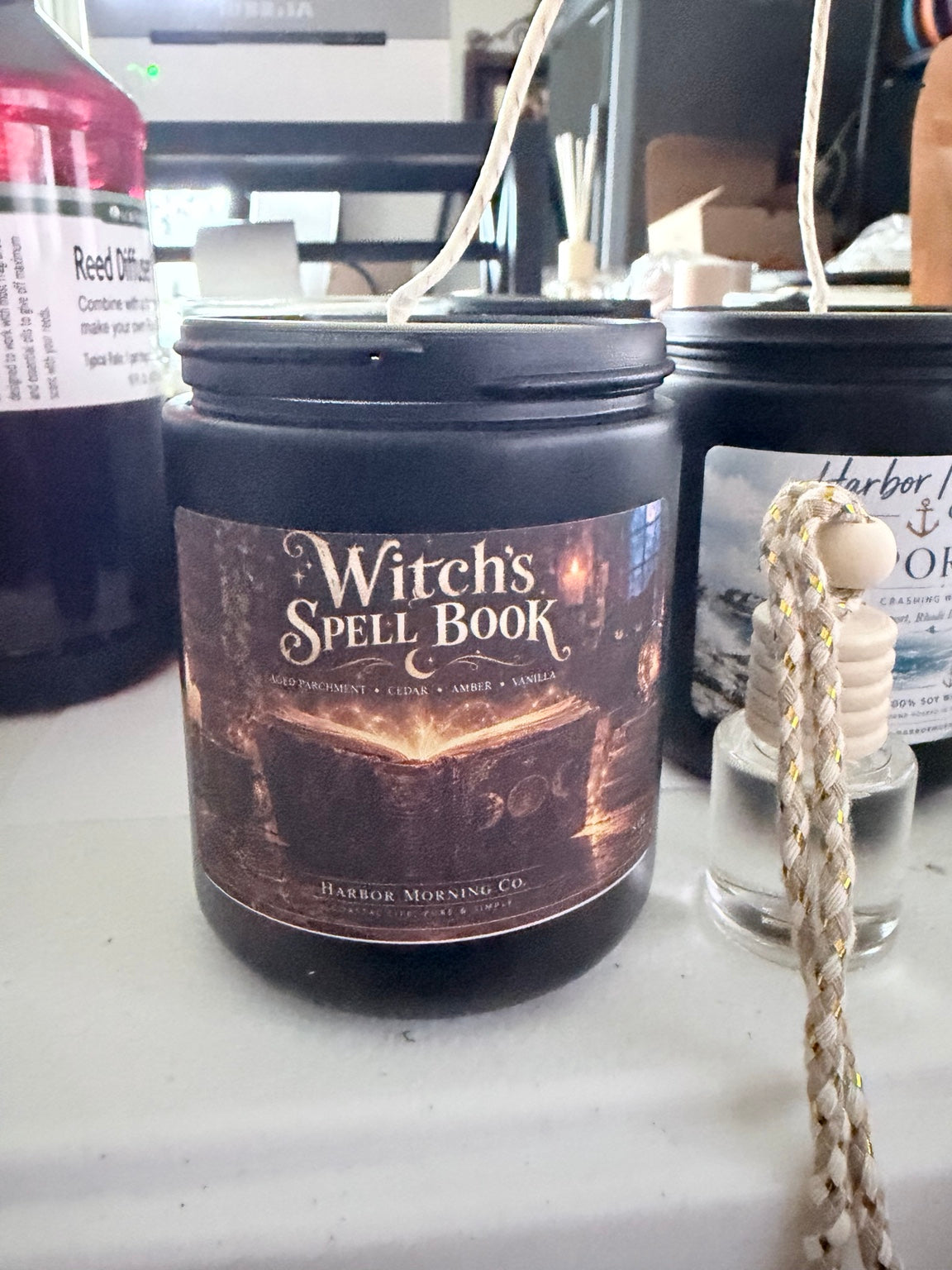 Witch's Spell Book 8 oz soy candle