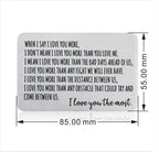 Stainless Steel Wallet Clip Card Postcard Lettering