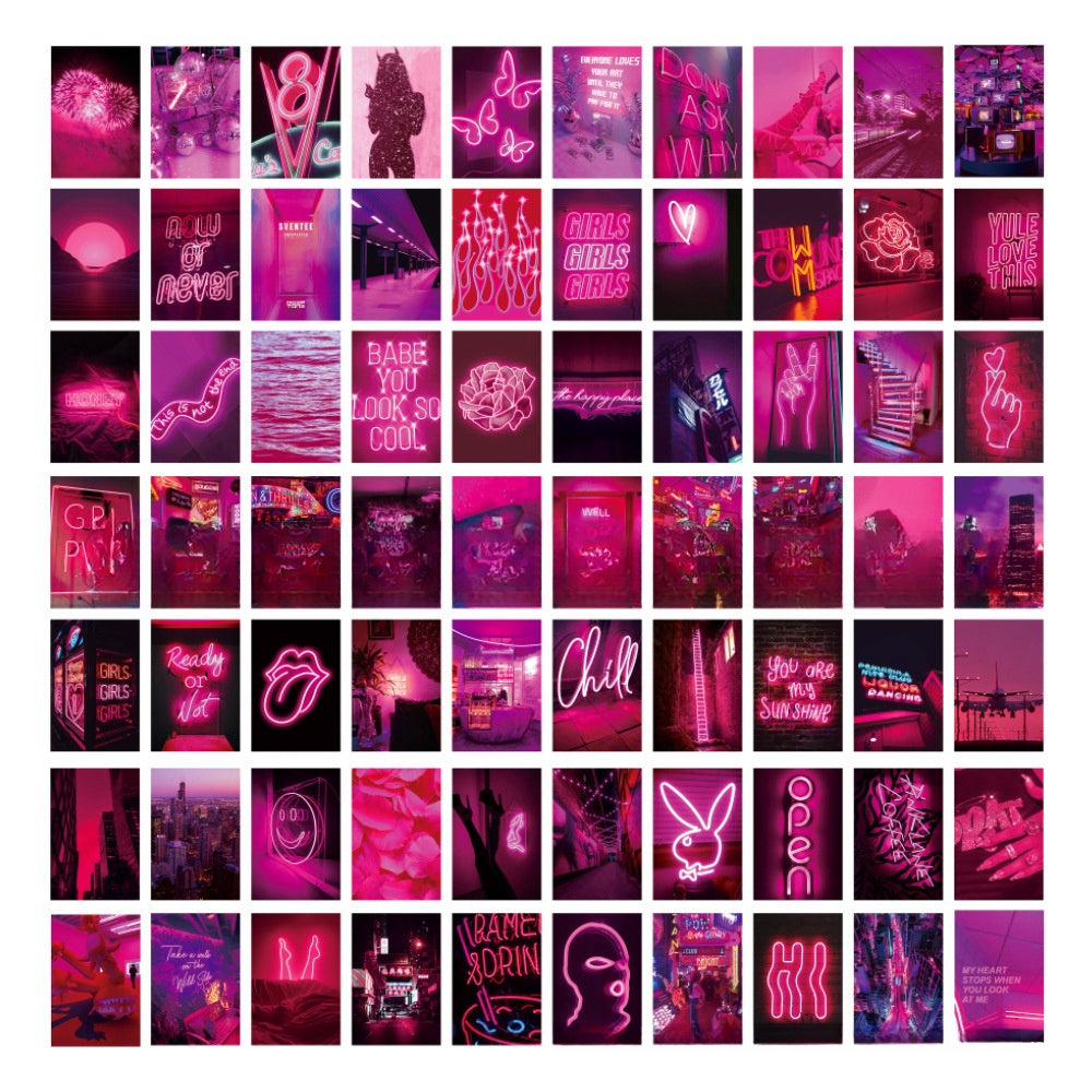 70 Sheets Poster Postcard Poster Decoration Painting